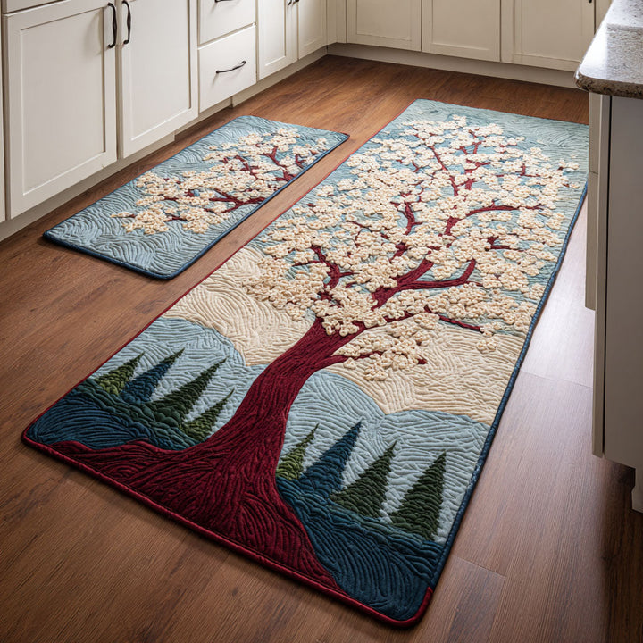 Non-slip kitchen rug with forest and nature NCU0DK11681