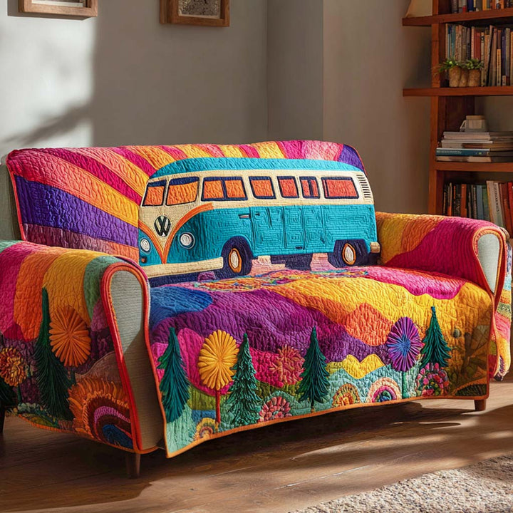 Quilted hippie style sofa cover NCU0VT292