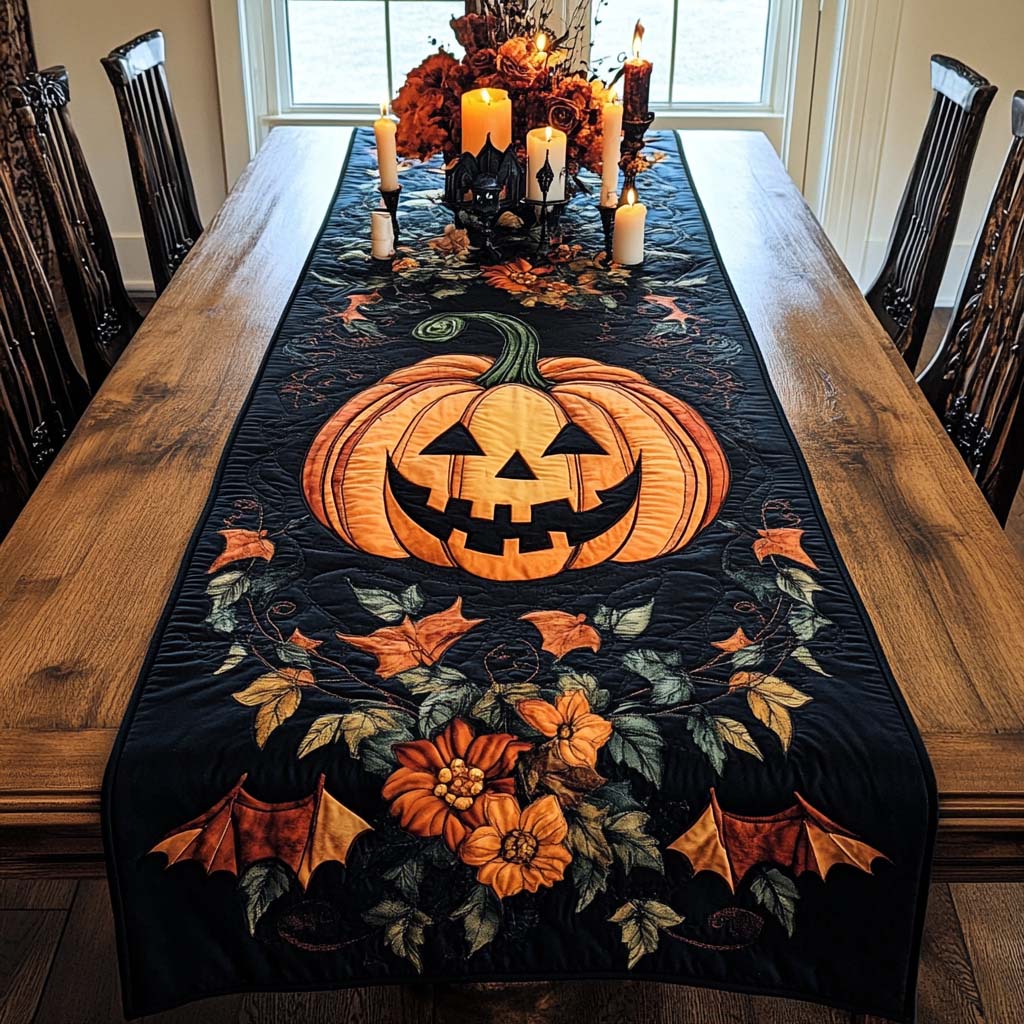 Quilted Tablecloth - Halloween Joy