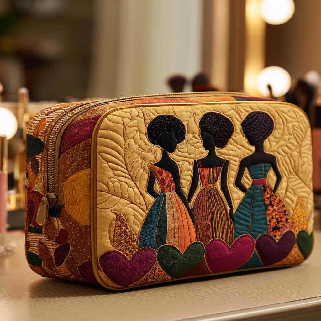 Quilted beauty case with friendship hearts NCU0NT10378