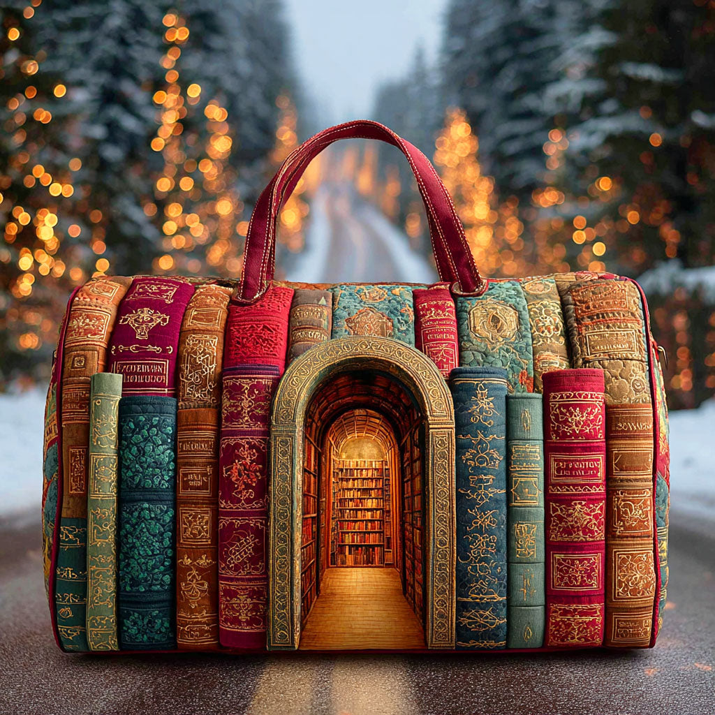 Quilted Travel Bag with Hidden Library NCU0TD872