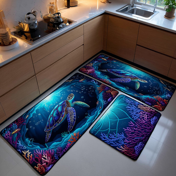Non-slip kitchen rug with coral barrier NCU0TD1440