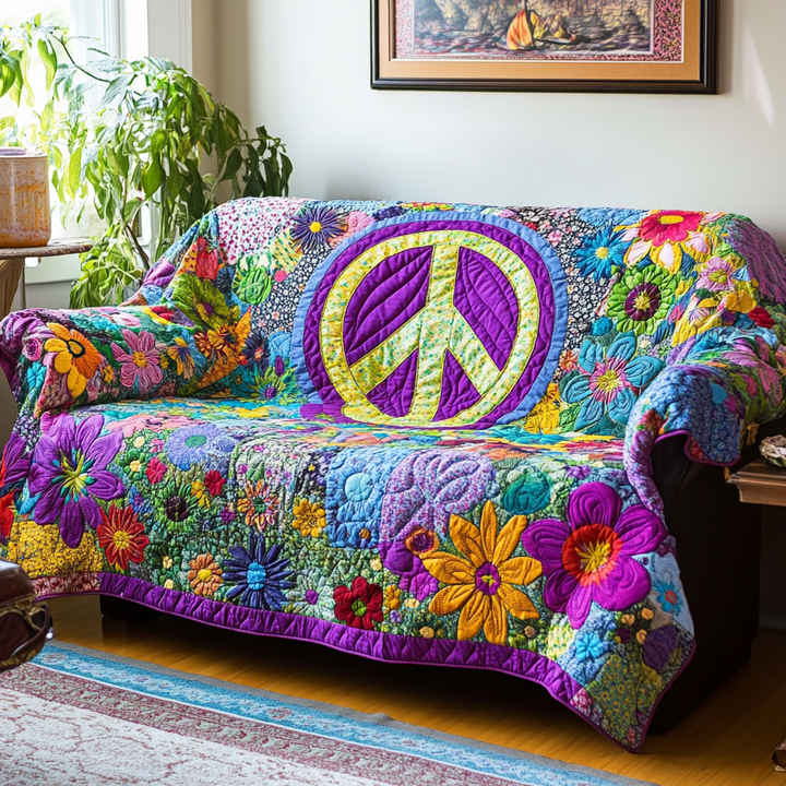 Quilted sofa cover in hippie style NCU0DK10847