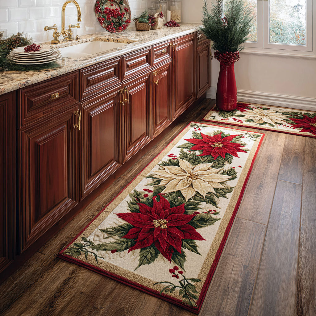 Non-slip Christmas Kitchen Mat with Festive Path NCU0DK11531