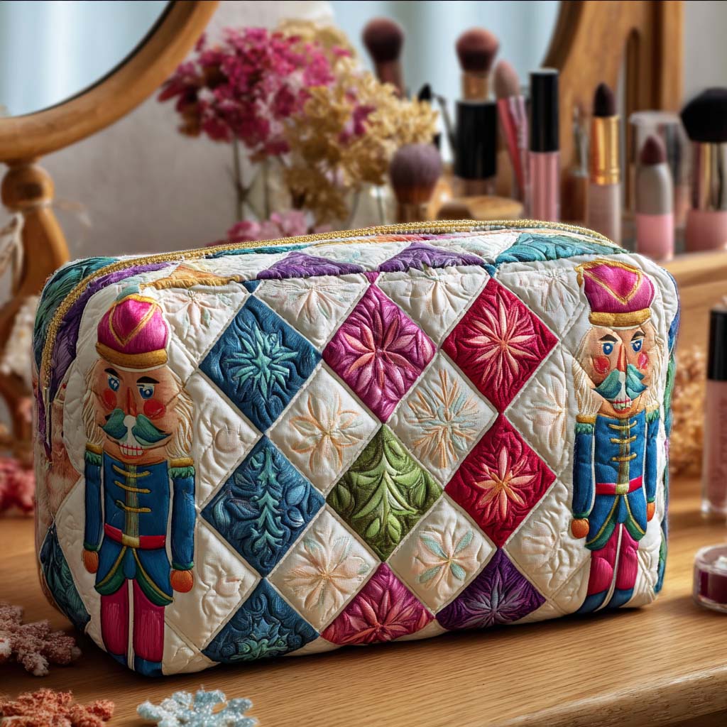 Quilted beauty case with Christmas soldier NCU0PT9503