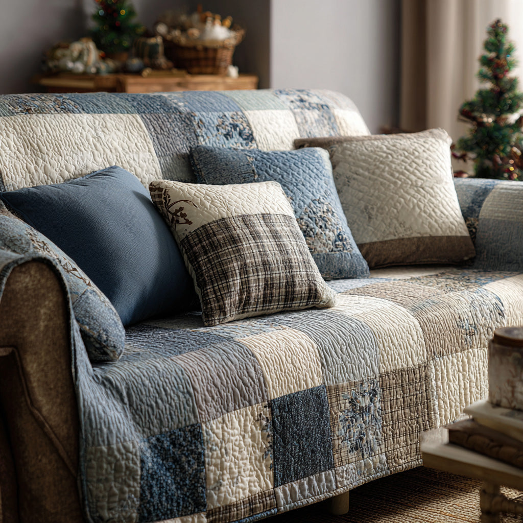 Quilted Sofa Cover in Country House Style NCU0NT11988