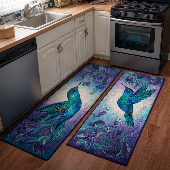 Non-slip kitchen rug with hummingbirds NCU0DK11060