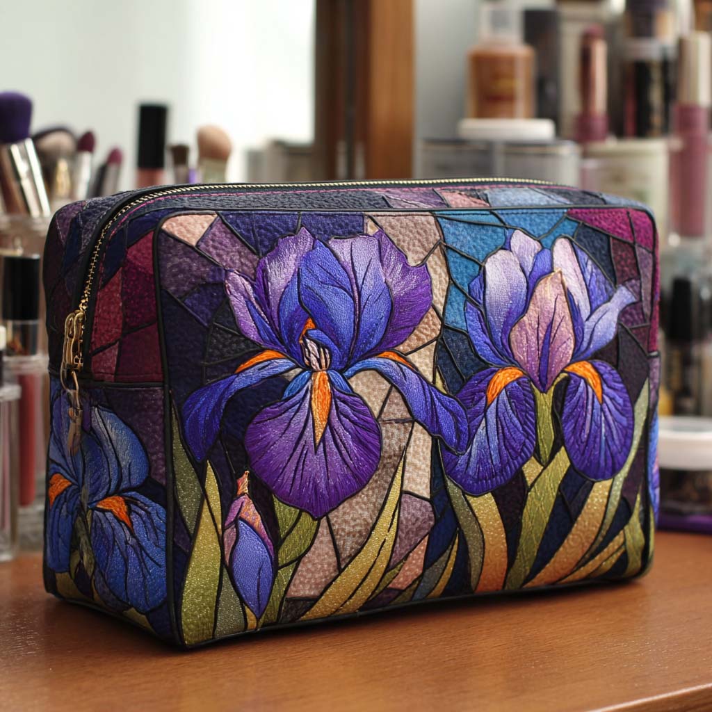 Quilted beauty case with floral pattern NCU0NT10171