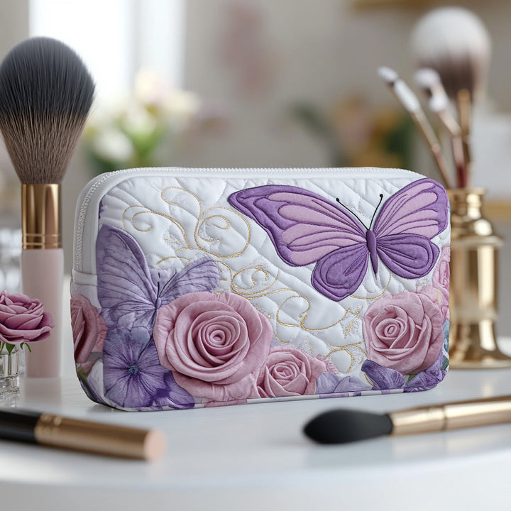 Elegant quilted beauty case with lavender NCU0DV7741