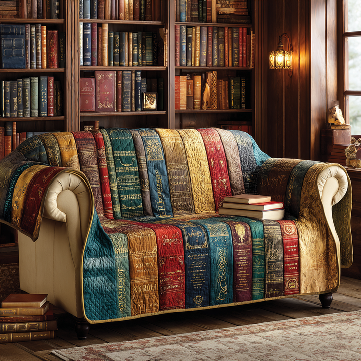 Quilted Sofa Cover with Decorative Pattern NCU0VT348