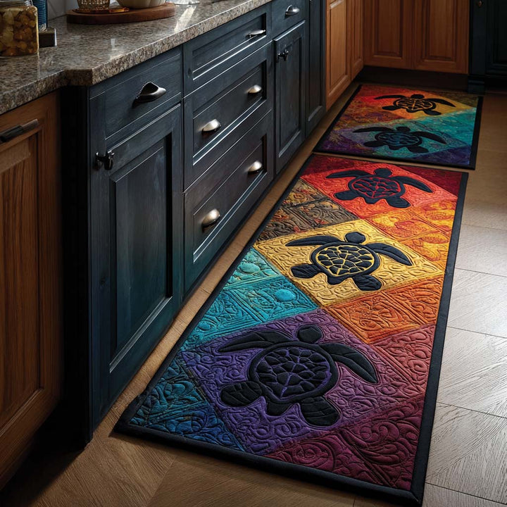 Non-slip kitchen rug with sea turtle NCU0NT11129
