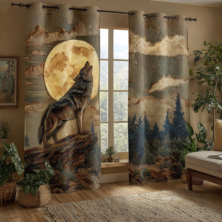 Pleated Curtains Luna Wolf Majesty NCU0HH1592