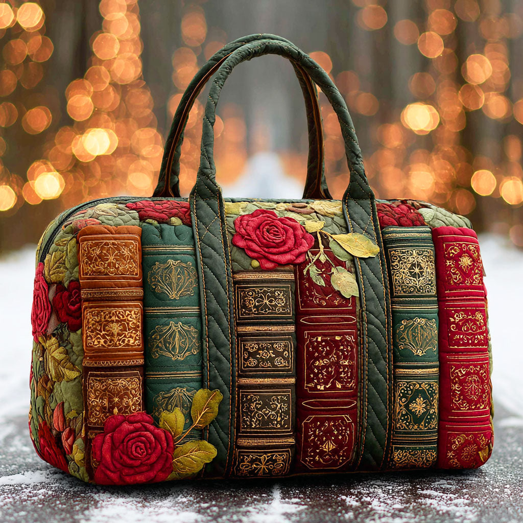 Quilted Travel Bag with Magical Books NCU0TD871