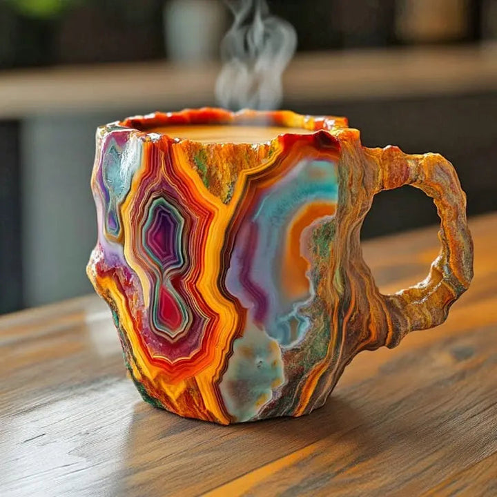 Mineral Crystal Infused Coffee Cups