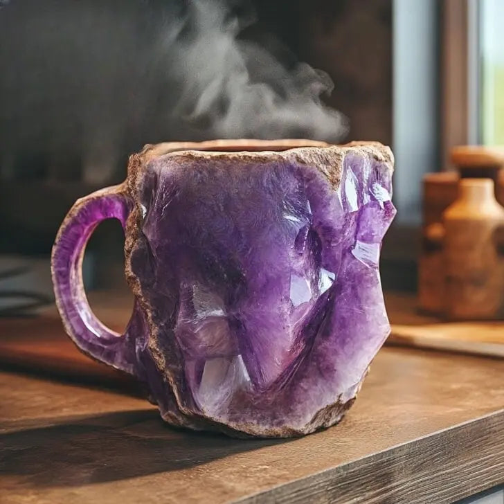 Mineral Crystal Infused Coffee Cups