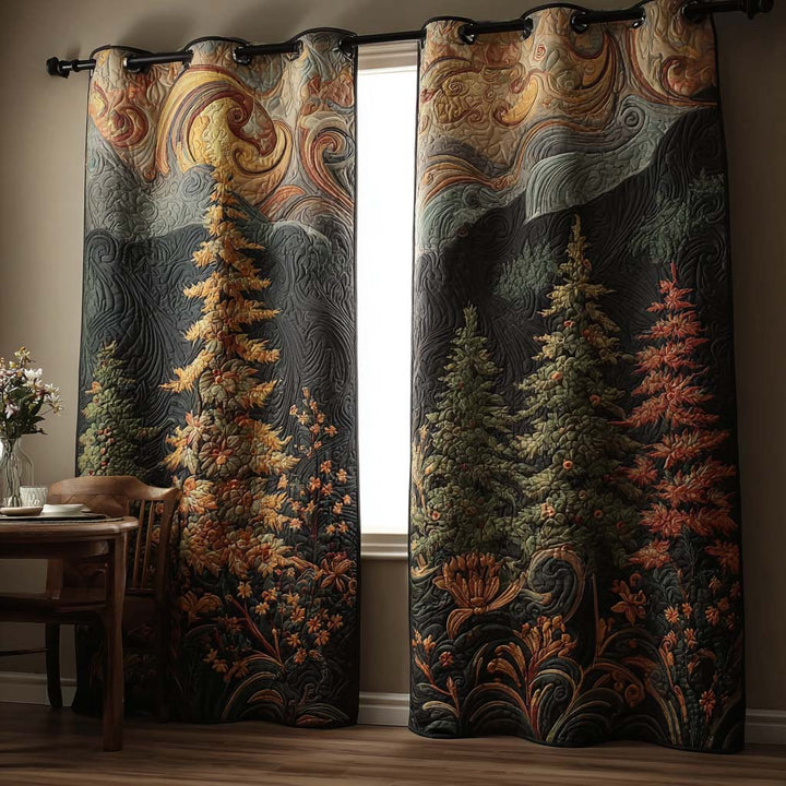 Quilted Curtains Moonlit Pine NCU0NT11277