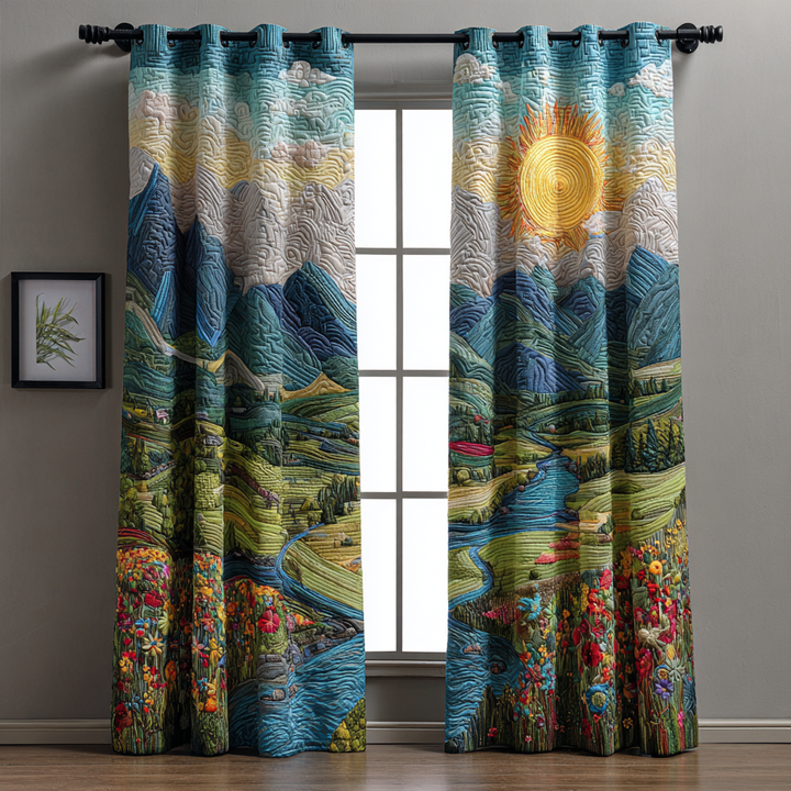 Quilted Curtains Morning Glow NCU0DK10968