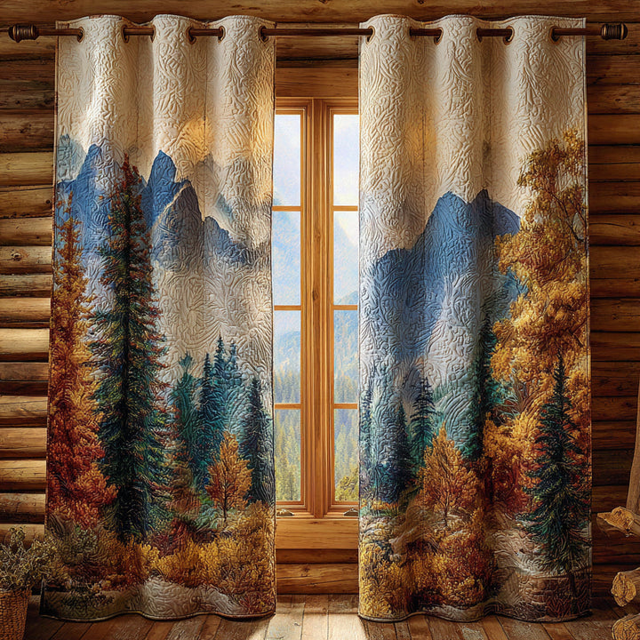 Quilted Curtains Mossy Grove NCU0DV8371