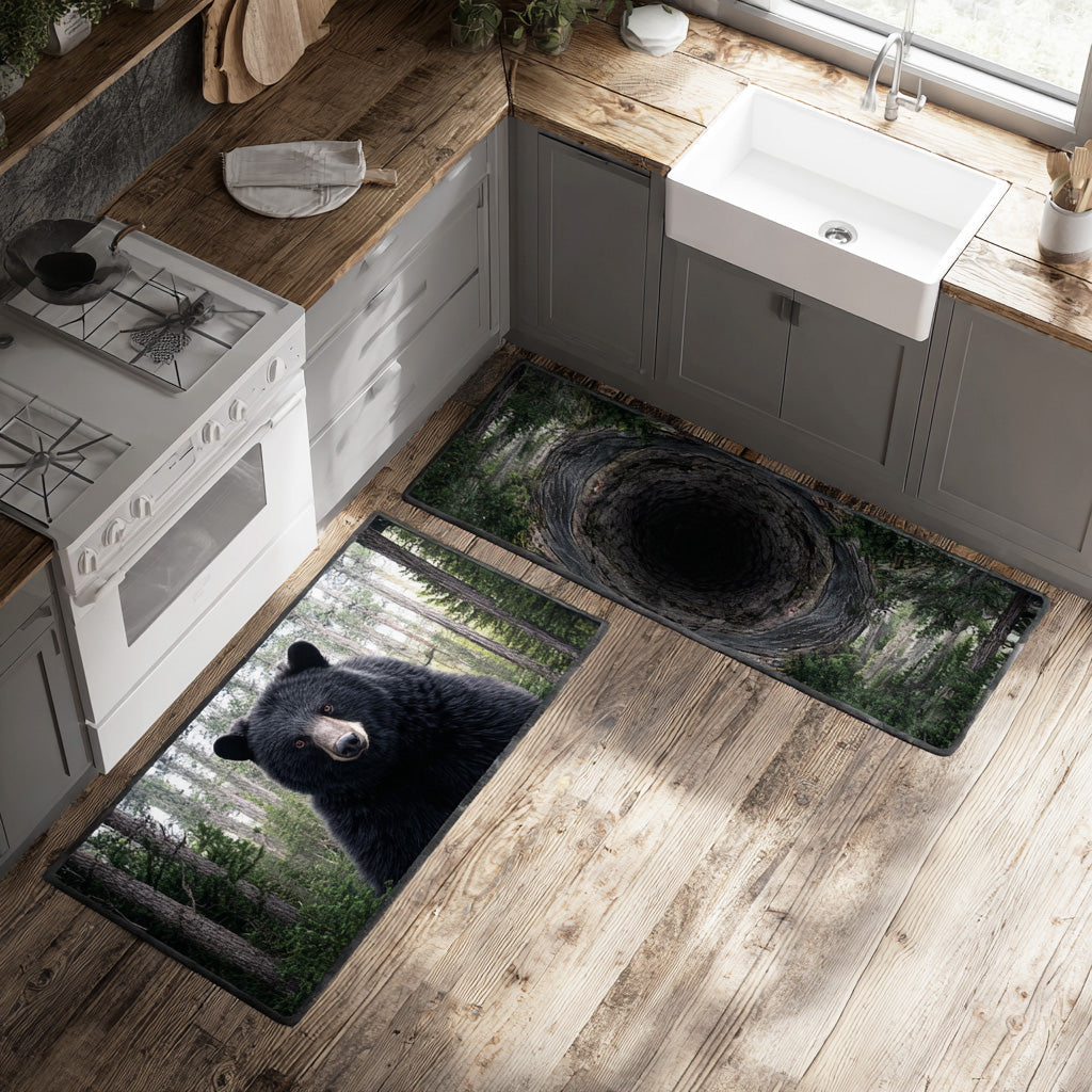 Non-slip kitchen rug with wild mountain NCU0TD1425