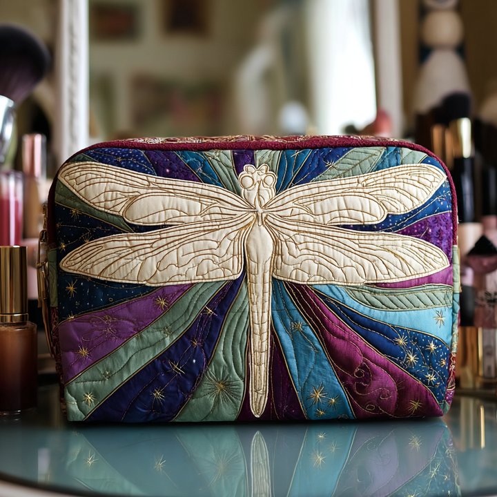 Quilted beauty case with mysterious dragonfly NCU0DK10227