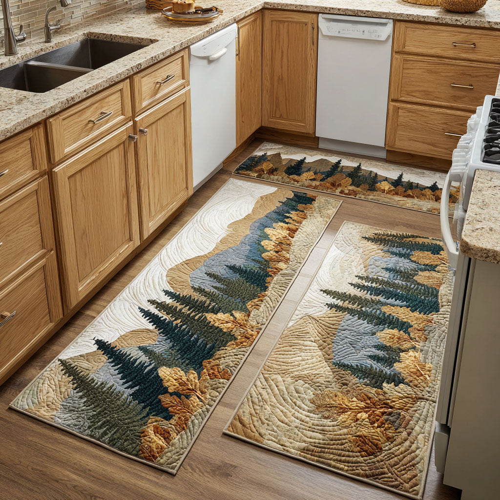 Non-slip kitchen rug with natural landscape NCU0DK11686