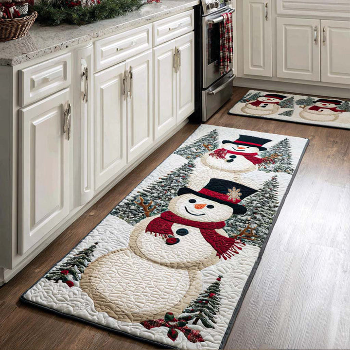 Festive Non-Slip Kitchen Mat for New Year&