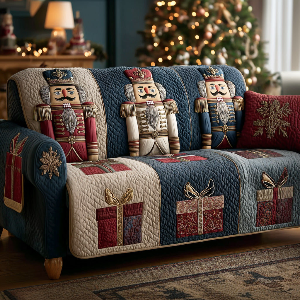Quilted Sofa Cover with Nutcracker NCU0TD1804