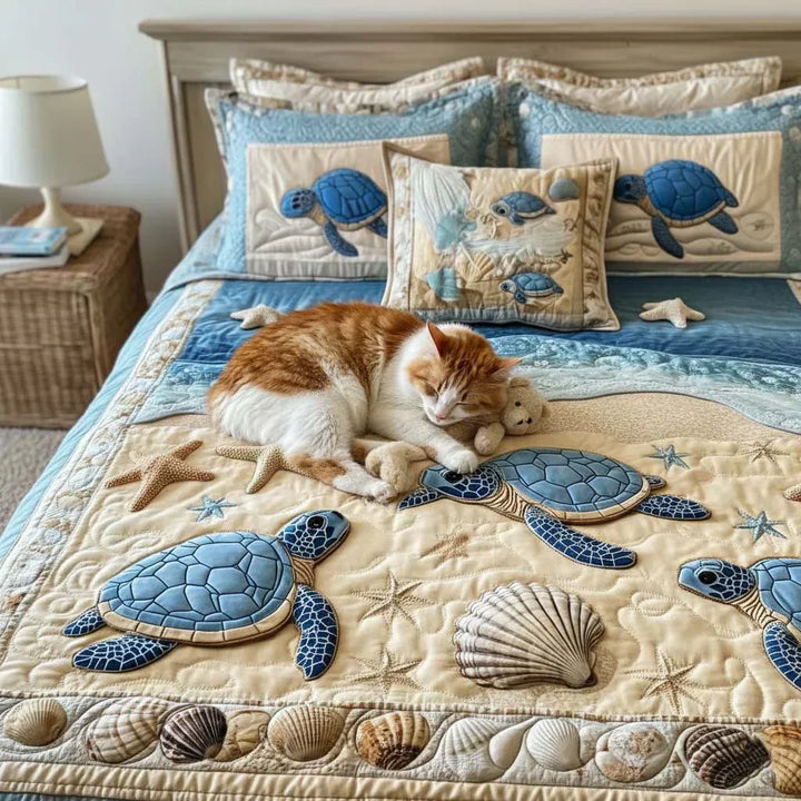 3-Piece Duvet Cover Set - Ocean Waves