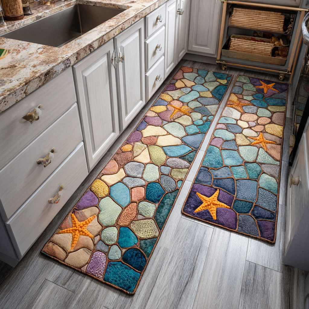 Non-slip kitchen rug with ocean view NCU0DK11811