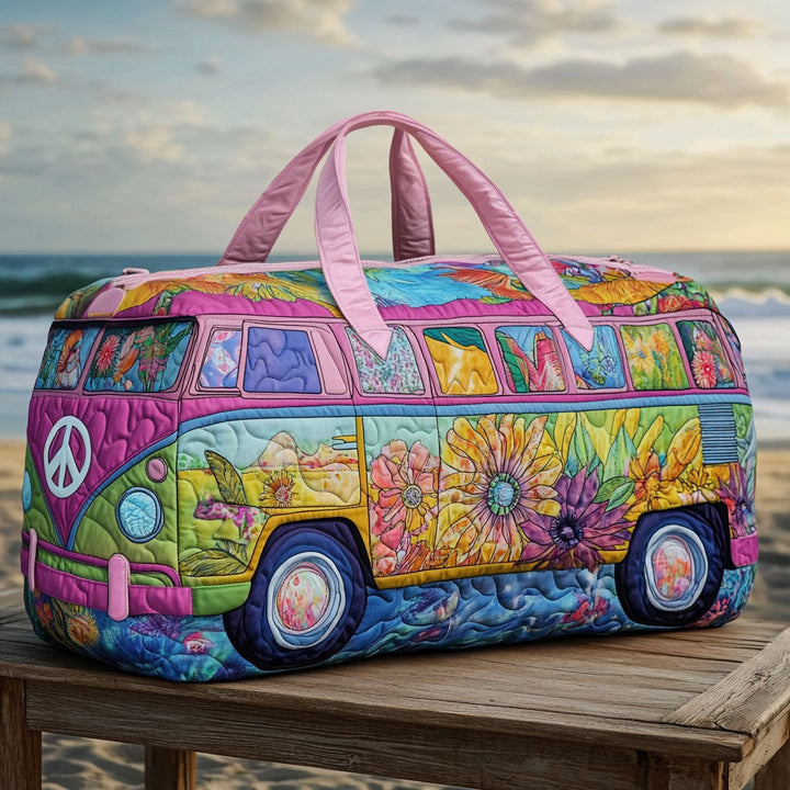Quilted Travel Bag with Open Road NCU0PT8925