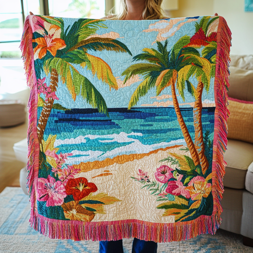 Paradise Escape Woven Blanket NCU0VH3875