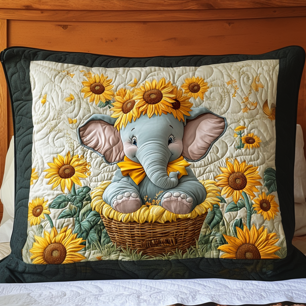 Quilted pillow cover with giant calm NCU0NT8148