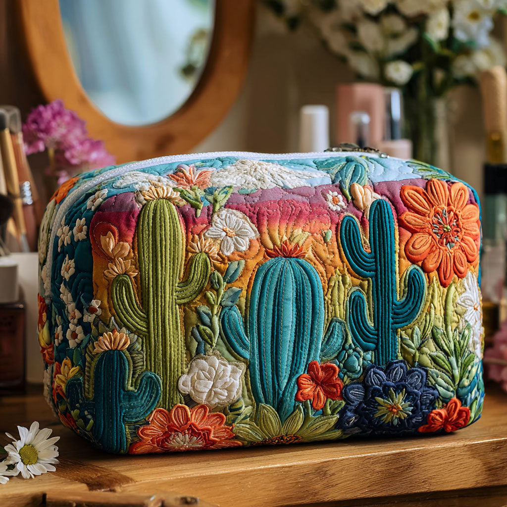 Quilted beauty case with cheerful cactus NCU0PT9629