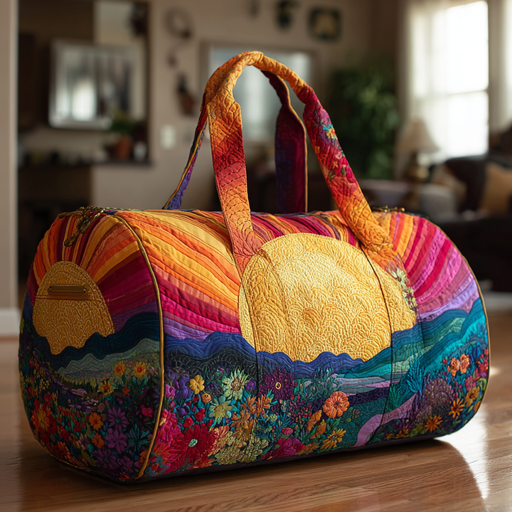 Quilted Shoulder Travel Bag with Glowing Woodland Path NCU0DK9817