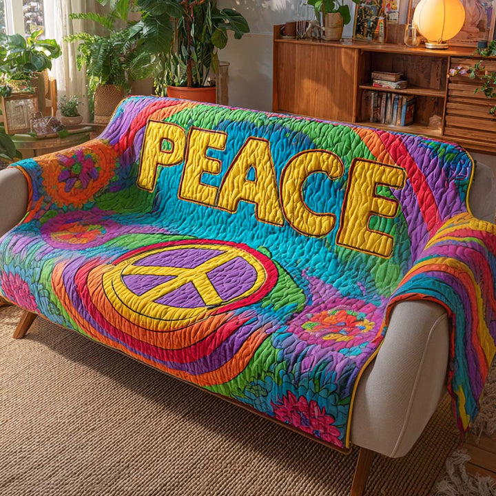 Quilted sofa cover in hippie style NCU0VT292