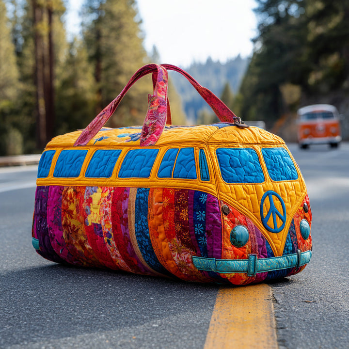 Quilted Travel Bag with Rainbow Van NCU0DV7525