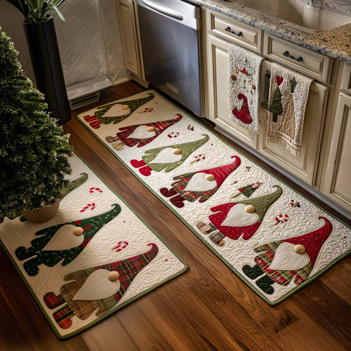 Red and Green Non-Slip Kitchen Mat NCU0NT10922
