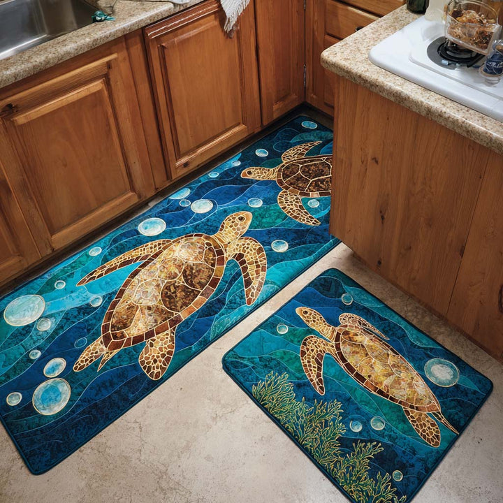 Non-slip Kitchen Mat with Coral Barrier NCU0NT11133