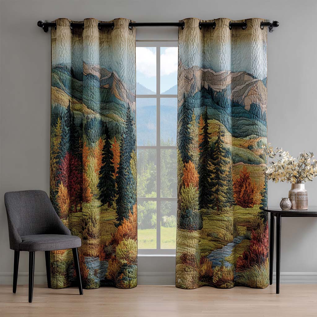 Quilted Curtains Rolling Hill NCU0NT11278