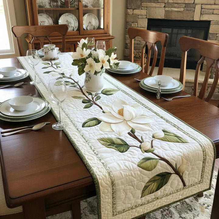Quilted Tablecloth - Rustic Magnolia