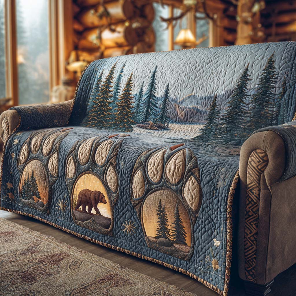Quilted sofa cover in rustic style NCU0XD1733