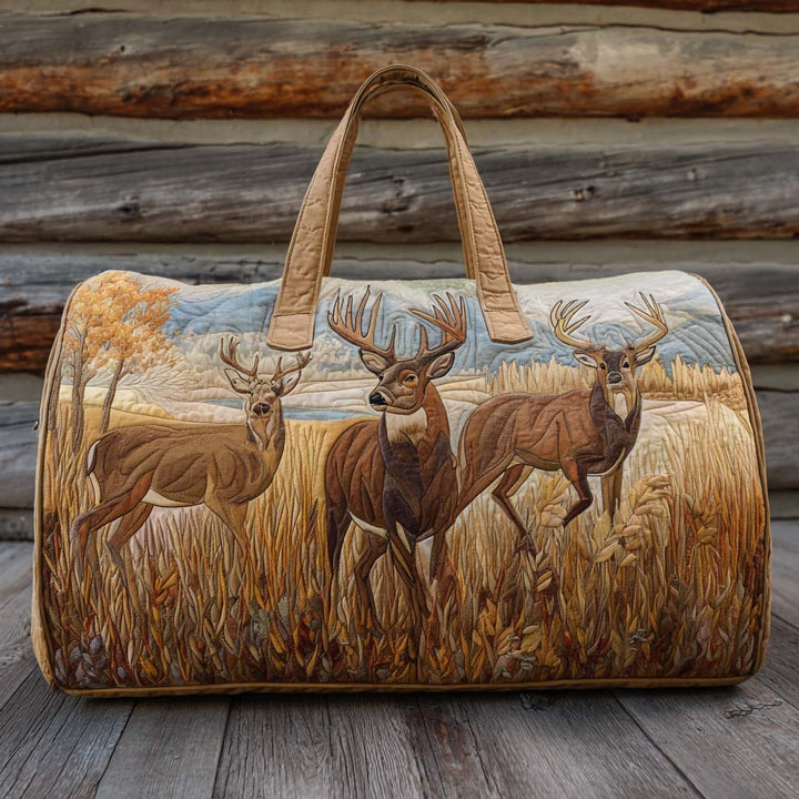 Quilted Travel Bag with Deer NCU0VT279