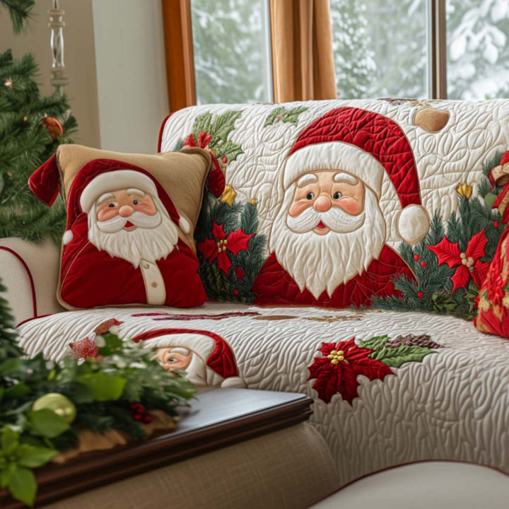 Quilted Sofa Cover with Santa Claus NCU0NT10746