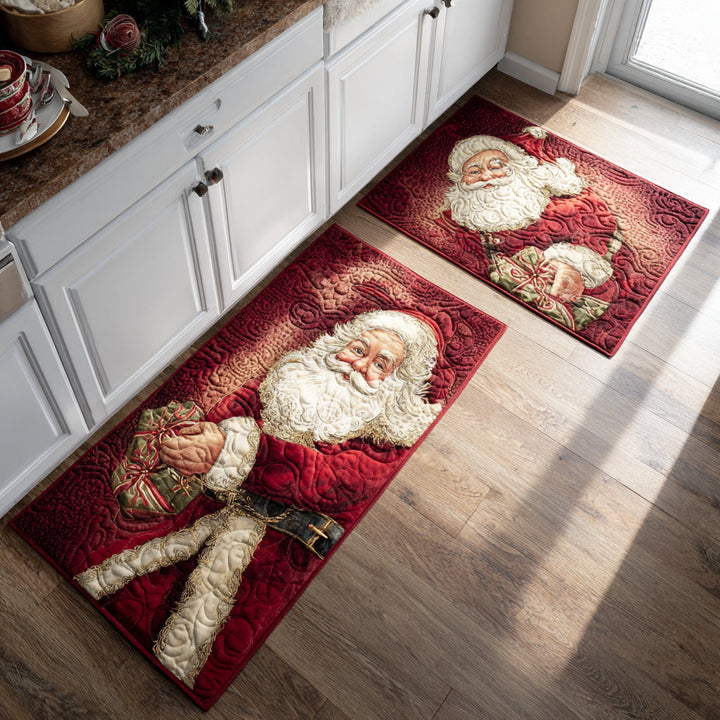 Non-slip Christmas kitchen rug with Santa Claus NCU0DV8493