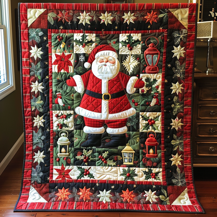 Quilted Santa Claus Blanket NCU0NT079