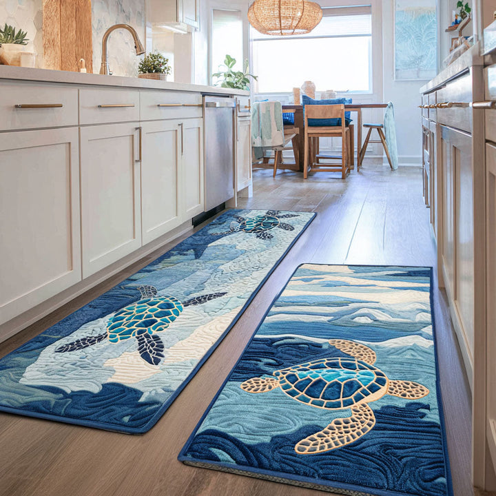 Non-slip kitchen rug with calm sea NCU0PT10015