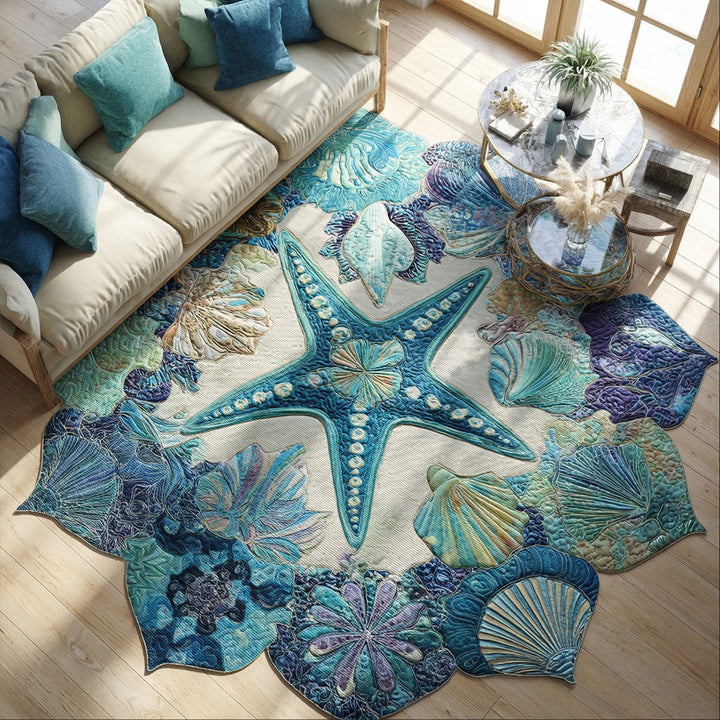 Custom Shell-Shaped Area Rug NCU0PT11675