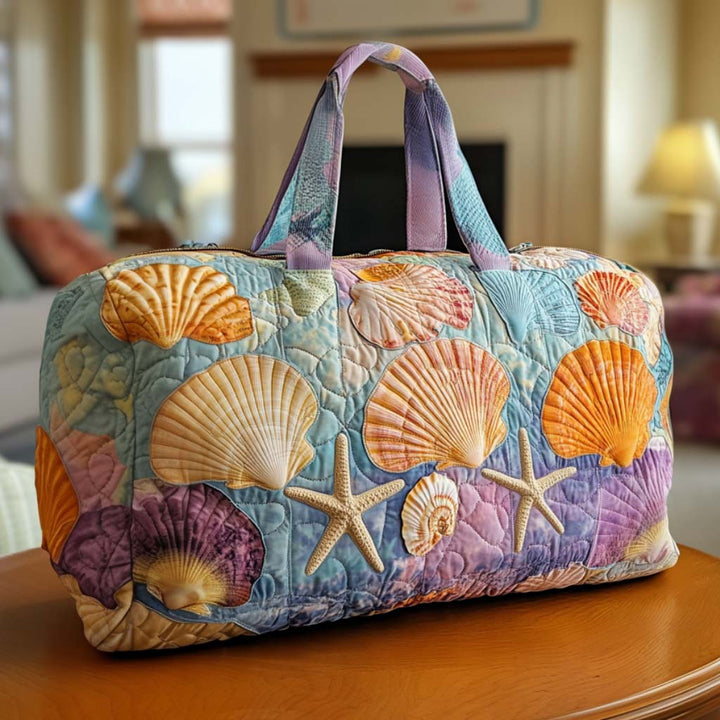 Quilted Travel Bag with Seashells NCU0NT9678