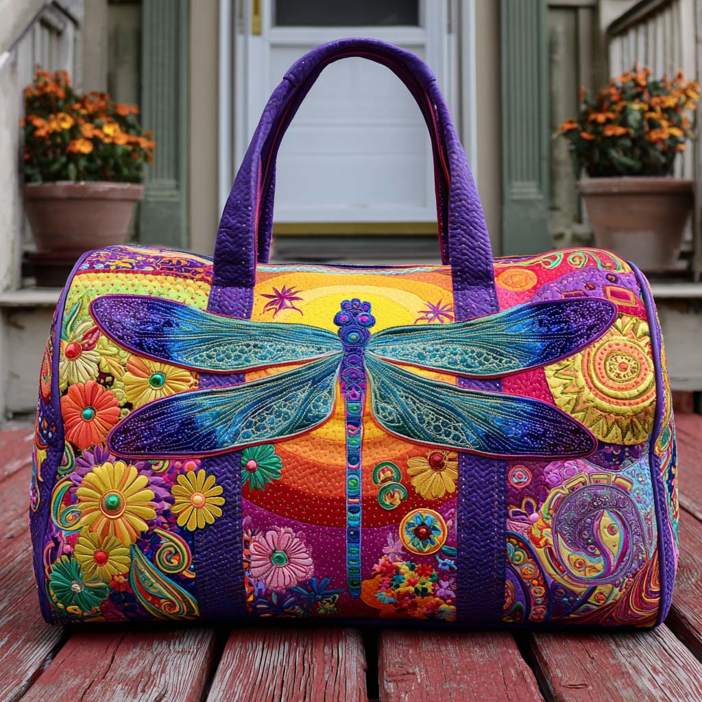 Quilted Travel Bag with Soft Sky Motif NCU0PT9576