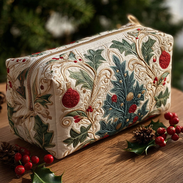 Quilted beauty case with sparkling lights NCU0PT9191
